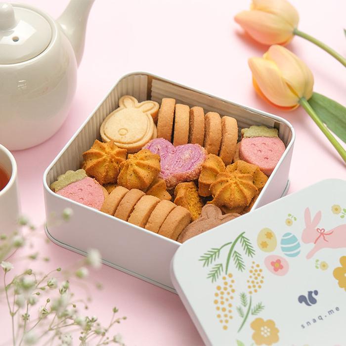 ぴょんと春が跳ねだすクッキー缶 | snaq.me store (スナックミーストア)