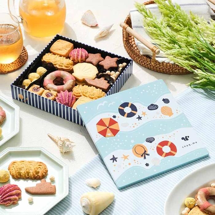 夏の海辺のマリンクッキー缶 | snaq.me store (スナックミーストア)