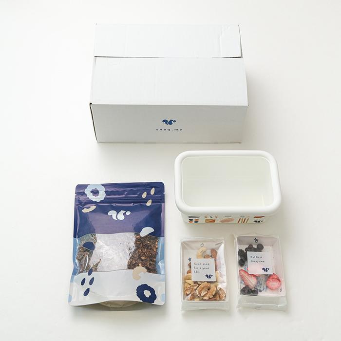 オリジナルホーロー×ベリーココアグラノーラセット | snaq.me store