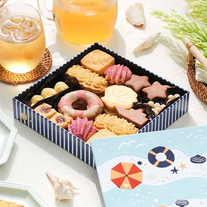 夏の海辺のマリンクッキー缶 | snaq.me store (スナックミーストア)