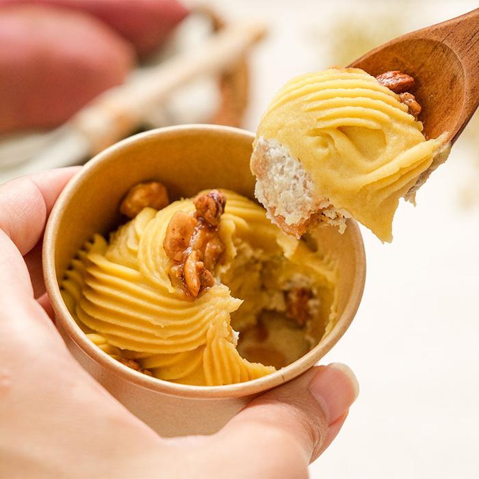 ブラックモンブラン安納芋味 印字ミス 安納芋のモンブラン